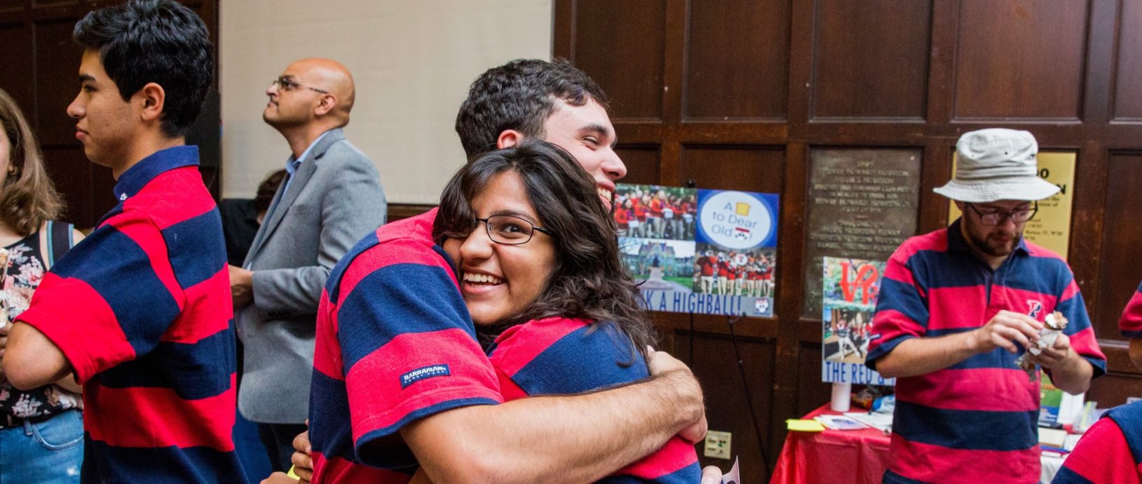 Students hugging